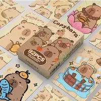 Hasbro Lomo Kapibara Chubby Capybara Cards for Children – 60 Cards + 32 Stickers