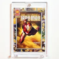 Hasbro Topps Chrome Marvel card – The Invincible Iron Man #1 Gold + Holder