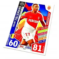 Hasbro Match Attax 2017/18 Ns10 Youri Tielemans Card / New Signings