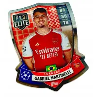 Hasbro Match Attax 2023/24 Tcg Card. Sh 9 Gabriel Martinelli / Pro Elite Chrome