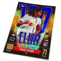 Hasbro Match Attax Extra 2023/24 Card. 340 Wendie Renard / 100 Club