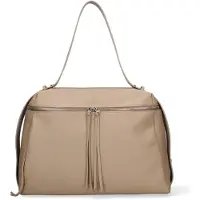 Chiara Ferretti Handtasche Silvana Elite Echtes Leder Blaugrau blu jeans ONE 38x32x13 cm 22559-D24 BLU JEANS