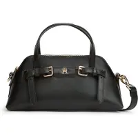 Tommy Hilfiger Handtasche Th Buckle Mini Tote AW0AW19034 Schwarz