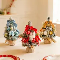 Merkloos Mini Weihnachtsbaum 3 Stück - Künstliche Weihnachtsdekoration