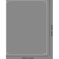 Gistuch Klarer magnetischer Kalender für den Kühlschrank, Set mit 6 farbigen Markern und Stiftbehälter, wöchentliche / leere Planungstafel aus Acryl, 23 x 33 cm