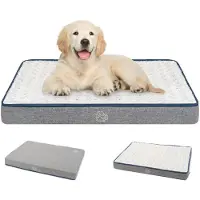Merkloos Umkehrbares Hundebett - Hundebett 76x50x7,5cm - Waschbarer Bezug - Komfortabel - Geeignet für Kleine/Mittelgroße/Große Hunde - Stabil