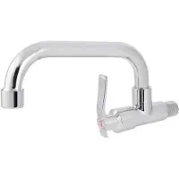 OEM Einzelhand-Wandmontage-Kaltwasserhahn - Silber - Küchenhahn - für Modelle - Silberne Abluft-Hahn, G1/2in Wandmontage Einzelhand-Kaltwasserhahn für Küchen - Wasserkran - für Heimgebrauch