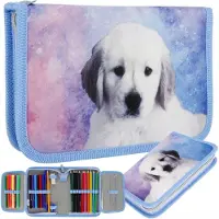Starpak Doggy Federmäppchen aufklappbar mit Zubehör
