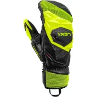 LEKI - Skihandschuhe - WCR Venom SL 3D Mitt Black/Ice Lemon für Damen - Größe 9 - schwarz