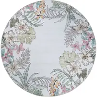 FRAAI Outdoor Teppich Rund | Poppy Creme | Ø 140cm | Creme | Rubber (TPR) | Rund