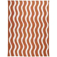 FRAAI In | & Outdoor Teppich | Summer Waves Terracotta | 240x330cm | Terra | Rechteckig