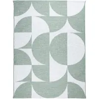 FRAAI In | & Outdoor Teppich | Summer Shapes Grün | 80x150cm | Grün | Rechteckig