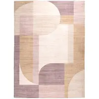 FRAAI Gartenteppich Abstrakt | Groovy Shapes Pastell | 160x230cm | Mehrfarbig | Rechteckig