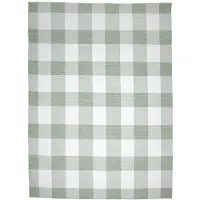 FRAAI In | & Outdoor Teppich | Ranch Checkerboard Grün | 240x340cm | Grün | Rechteckig