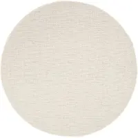 FRAAI In- & Outdoor Teppich Rund - Malta Melange Creme