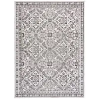 FRAAI In | & Outdoor Teppich | Summer Oriental Grau | 140x200cm | Grau | Rechteckig