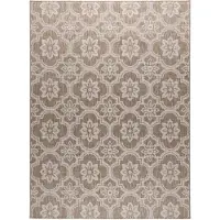 FRAAI In | & Outdoor Teppich | Rio Flower Beige | 200x290cm | Beige | Jute | Rechteckig