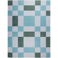 FRAAI Retro In | & Outdoorteppich | Pop Cubes Grün | 120x170cm | Grün | Rubber (TPR) | Rechteckig