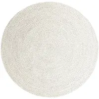 Studio Clarice In | & Outdoor Jute Teppich Rund | Bali Weiß | Ø 200cm | Weiß | Rund