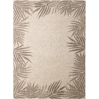 FRAAI In | & Outdoor Teppich | Tiga Edge Taupe | 160x230cm | Taupe | Rechteckig