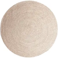 Studio Clarice In | & Outdoor Jute Teppich Rund | Bali Beige | Ø 120cm | Beige | Rund