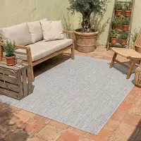 NATURL. In | & Outdoor Teppich | Costa Dunkelgrau | 240x330cm | Grau | Rechteckig