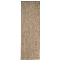 FRAAI Balkonteppich | Malta Arrow Natur | 80x300cm | Creme | Läufer