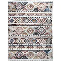 FRAAI Kelim Outdoor Teppich | Lira Inca | 160x230cm | Mehrfarbig | Rubber (TPR) | Rechteckig