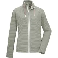 Killtec "KOS 12 WMN FLX JCKT" Elastische Damenjacke, gestreift, mit Kinnschutz und Taschen