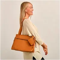 Markenlos Handtasche Damen Groß - Ledertasche Handgefertigt - Damen Tasche Groß Mehreren Fächern - Handtasche mittelgroß - Mehrere Reißverschlüsse -Hochwertige Handtaschen & Handbags for Women.