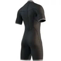 Mystic Brand Flatlock 3/2mm Kurzarm-shorty Mit Rückenreißverschluss