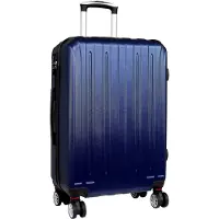 Markenlos Mittelgroßer Hartschalenkoffer Dallas 66cm 66 Liter Blau mit 4 Rädern und Zahlenschloss