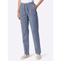 Casual Looks Schlupfhose , Damen, Gr. 48, Normalgrößen, blau (taubenblau), 98% Baumwolle, 2% Elasthan, unifarben, Hosen Schlupfhose