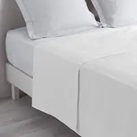 Merkloos 4-teiliges Bettwäsche-Set aus 100% Baumwolle für Kingsize-Bett Weiß