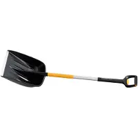 Fiskars X-series Teleskop-Schneeschaufel, Schneeschaufel, Metall, Schwarz, Orange, Anpassbar, Ergonomisch, Finnland, 36,2 cm