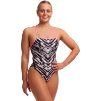 Funkita - Women's Strapped In One Piece - Badeanzug Gr 38 grau