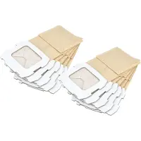 VHBW 10x Turbofilter kompatibel mit Makita BO5030, BO5031, BO5041 Schwingschleifer, Exzenterschleifer - Papier-Staubbeutel Set Sandfarben