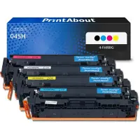 PrintAbout Toner kompatibel mit Canon 045H - 4-farbig - Hohe Kapazität - Multipack