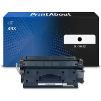 PrintAbout Toner kompatibel mit HP 49X (Q5949X) - Schwarz - Hohe Kapazität