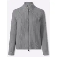HEINE Strickjacke in steingrau-meliert | Gr.: 34