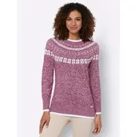 Casual Looks WITT WEIDEN Pullover in bordeaux-altrosa-meliert | Gr.: 42