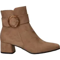 Marco Tozzi Damen Stiefelette mit Rundschnalle 2-25328-45, Größe:39 EU, Farbe:Beige