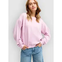 Roxy Fleecepullover "Surfing By Moonlight", Damen, Gr. M, pink lavender, Obermaterial: 68% Viskose, 29% Polyester, 3% Elasthan., Sweatshirts Fleecepullover