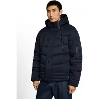 Tom Tailor Steppjacke , Herren, Gr. XL, blau (sky captain blau), Web, Obermaterial: 100% Polyester. Futter: 100% Polyester, regular fit taillenbedeckt, elastischer Bund, Jacken Steppjacke, mit Kapuze