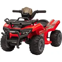 HOMCOM Mini Elektro-Quad Kinder Elektro ATV Kinderwagen Kinderauto Rot