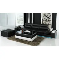 AEA Ledersofa Sofa Couch Sofagarnitur 3+3 Sitzer Garnitur Design Sofa L6001C