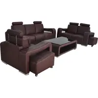 AEA Wohn Leder Landschaft Sofa Couch Garnitur Eck Sofas Sitz Garnituren Polster