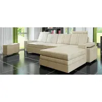 AEA Textilcouch mit USB Stoffsofa Stoffcouch Ecksofa Sofa Polster Garnitur Ecke