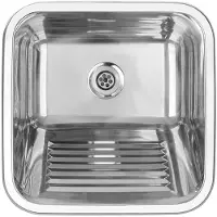 Kuchinox Einzelbecken-Unterbauspüle aus Edelstahl 45x45cm INOX CHIOS