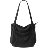 Unyqoos Ibenzoa Damen Cord-Schultertasche – 43 x 12 x 40 cm, geräumige Handtasche mit großem Hauptfach & 3 Innenfächern, 30 cm Schulterriemen, A4-tauglich